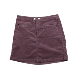 Mossimo Lilac Corduroy Mini Skirt 0
